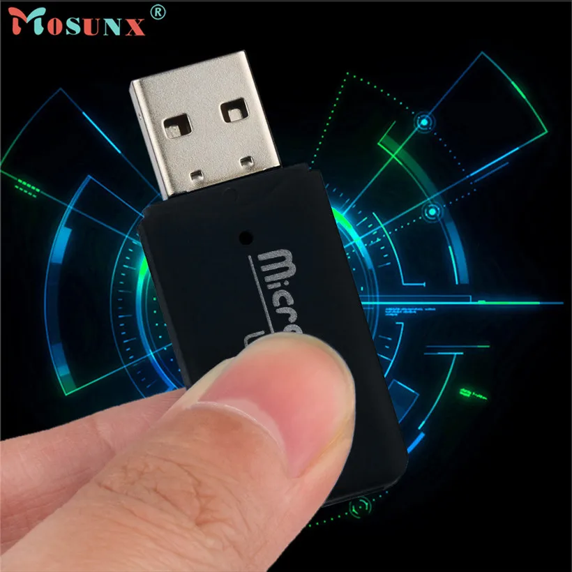 Mosunx Расширенный считыватель карт памяти мини адаптер Высокое качество USB 2,0 SD SDHC TF Flash для ноутбука 1 шт