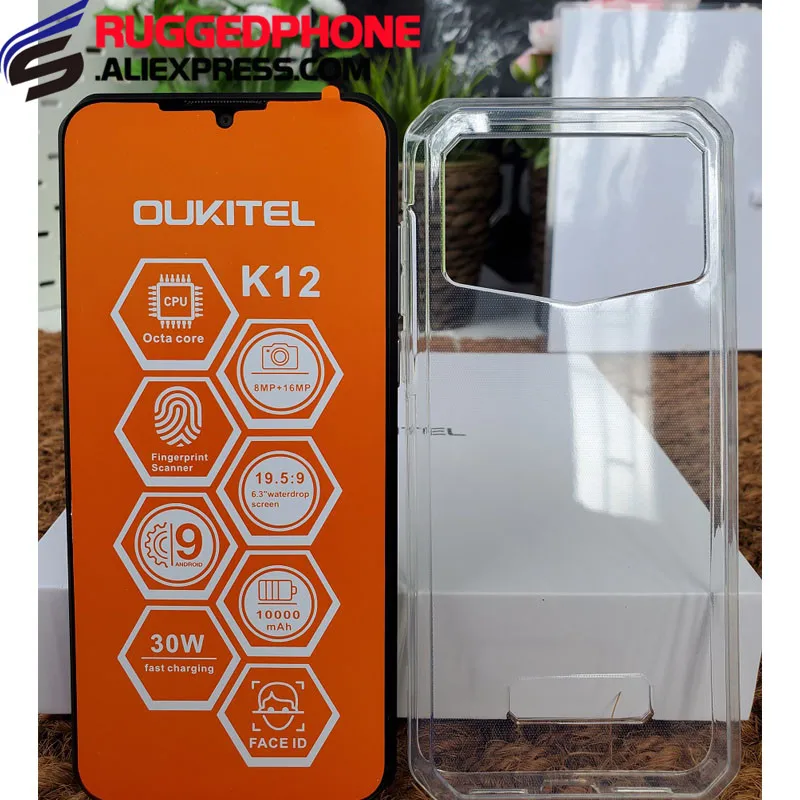 OUKITEL K12 Android 9 0 мобильный телефон 6 3 дюйма 19 5: MTK6765 Гб RAM 64 ГБ ROM NFC 10000 мАч 5В/6A быстрый