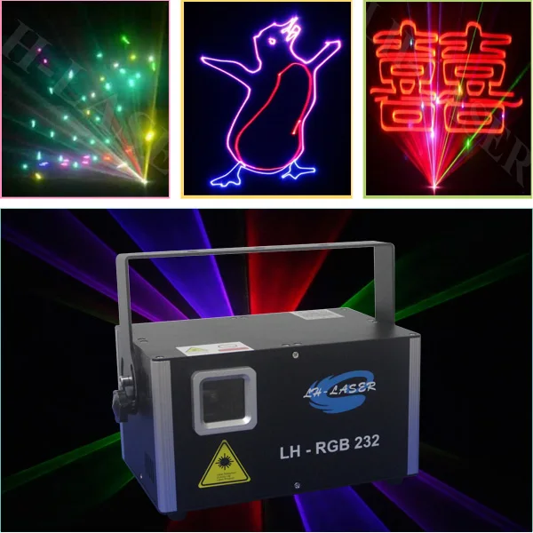 Аналоговый полноцветный лазер 1200 МВт с SD картой/наружным мини лазером rgb проектор