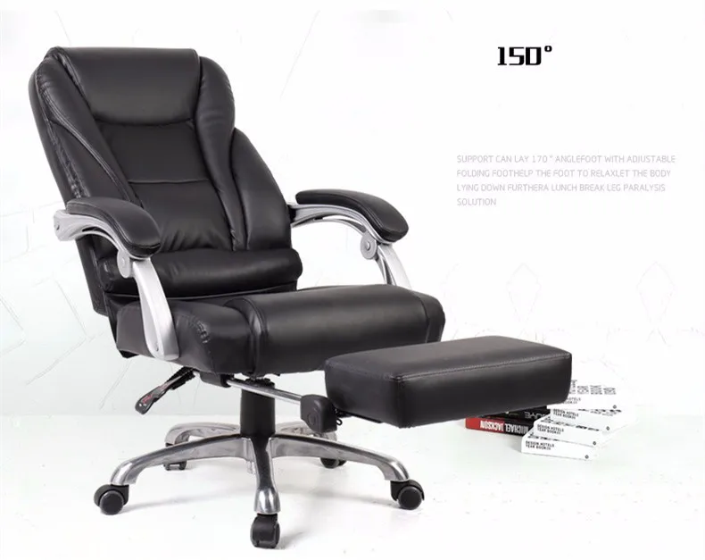 Эргономичное офисное кресло Вращающийся Поворотный компьютерный стул с подъемником Регулируемый лежащий кресло руководителя sedie ufficio(без подставки для ног