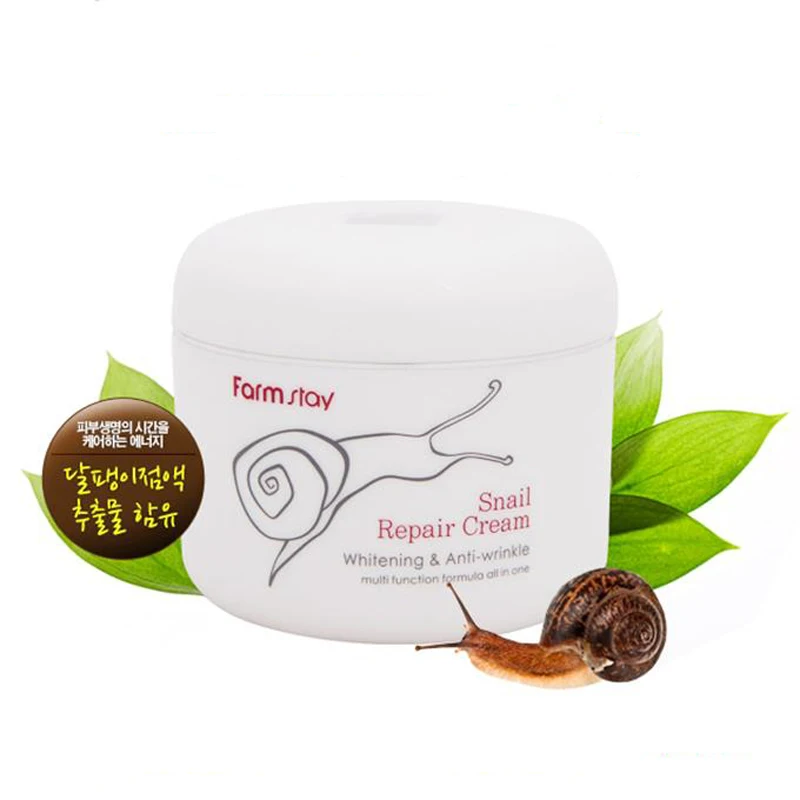 FARM STAY Snail Repair Cream 100 г уход за лицом Увлажняющая сыворотка для восстановления улитки лечение акне антивозрастной крем для лица корейская косметика