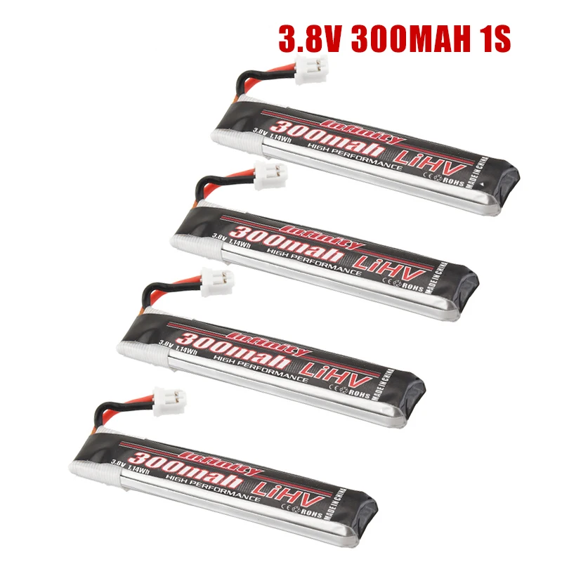 AHTECH 3 8 В/7 6 в 300 мАч 40C 1S/2S HV 4 35 Lipo аккумулятор PH2.0 разъем для Infinity TRASHCAN Snapper6 7 Mobula7