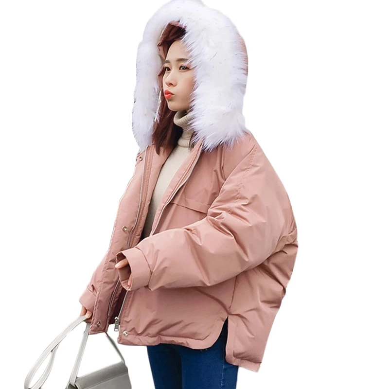 Pink Pain Fourrure Vers Vêtements Coton black naked D'hiver Le Vestes Parkas Femelle Survêtement Chaud White A949 Femmes Lâche gray Capuche Courtes pink À Chic Manteau De Col Bas Nouvelle caramel Colour HCwwnp7dq