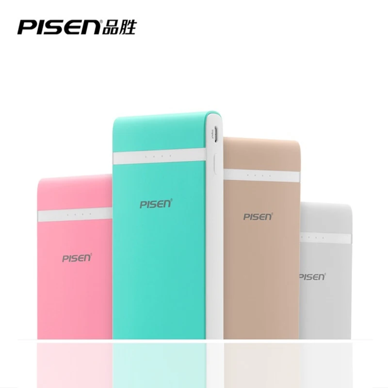 imágenes para PISEN multicolor Batería protable Portátil PowerBank 10000 mAh Bateador Polímero Powerbank Cargador Rápido para el iphone 6 Xiaomi huawei imágenes para PISEN multicolor Batería protable Portátil PowerBank 10000 mAh Bateador Polímero Powerbank Cargador Rápido para el iphone 6 Xiaomi huawei