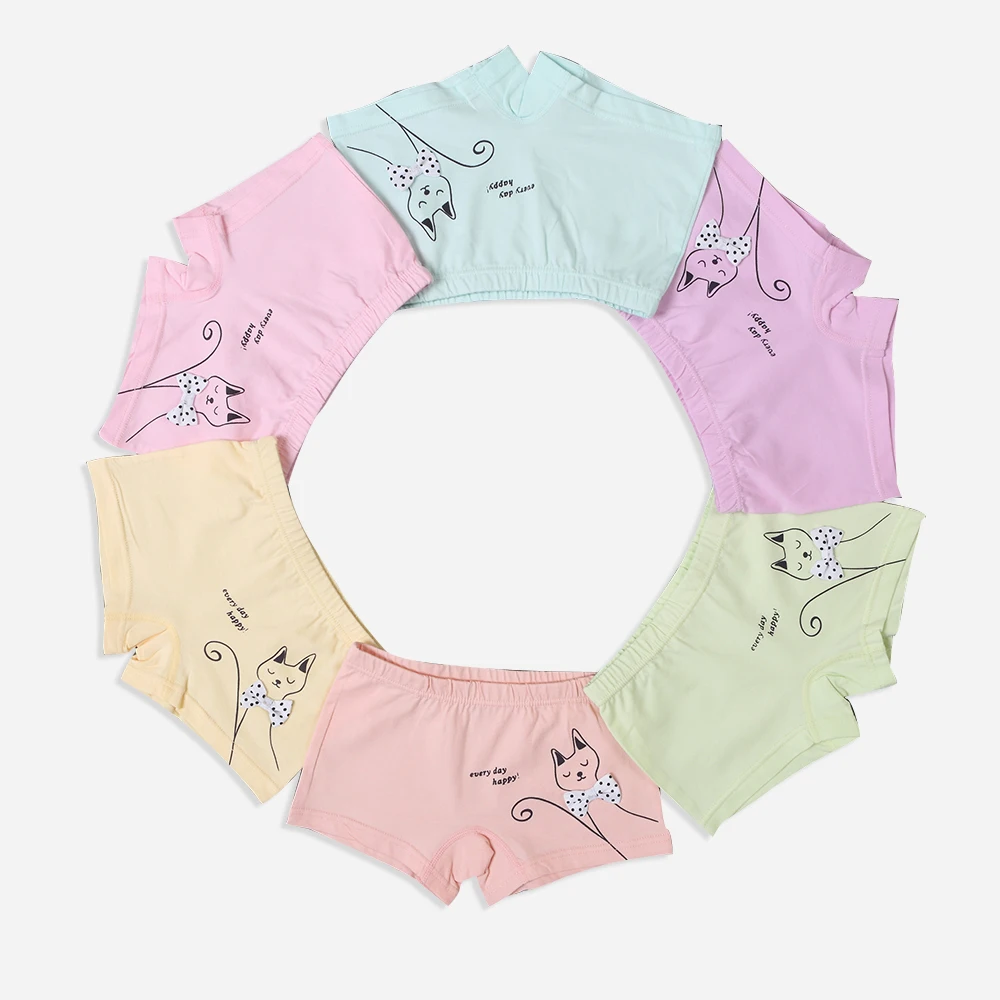 

Boxer Briefs Underwear Girls Underwear Modal Character Cat Children Kids Baby Girls Panties Wholesale 6pc/lot cotton clothes