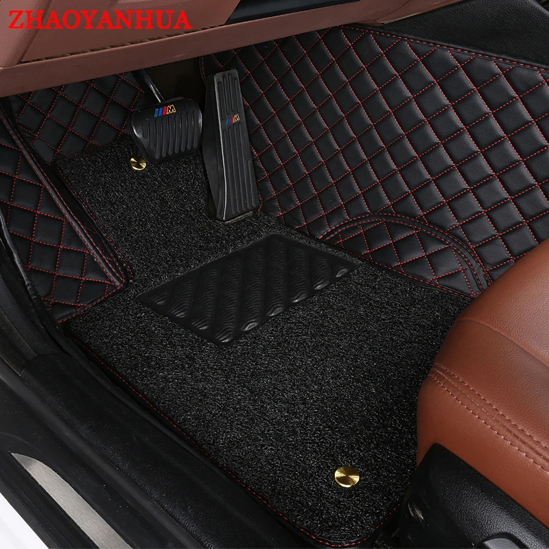 Best Price Zhaoyanhua \Custom Fit Auto Vloermatten Speciaal Voor Audi A7 S7 A1 A3 A4 A5 A6 A8 A8L Q3 q5 Q7 5D Lederen Tapijten Tapijt Floor Liners