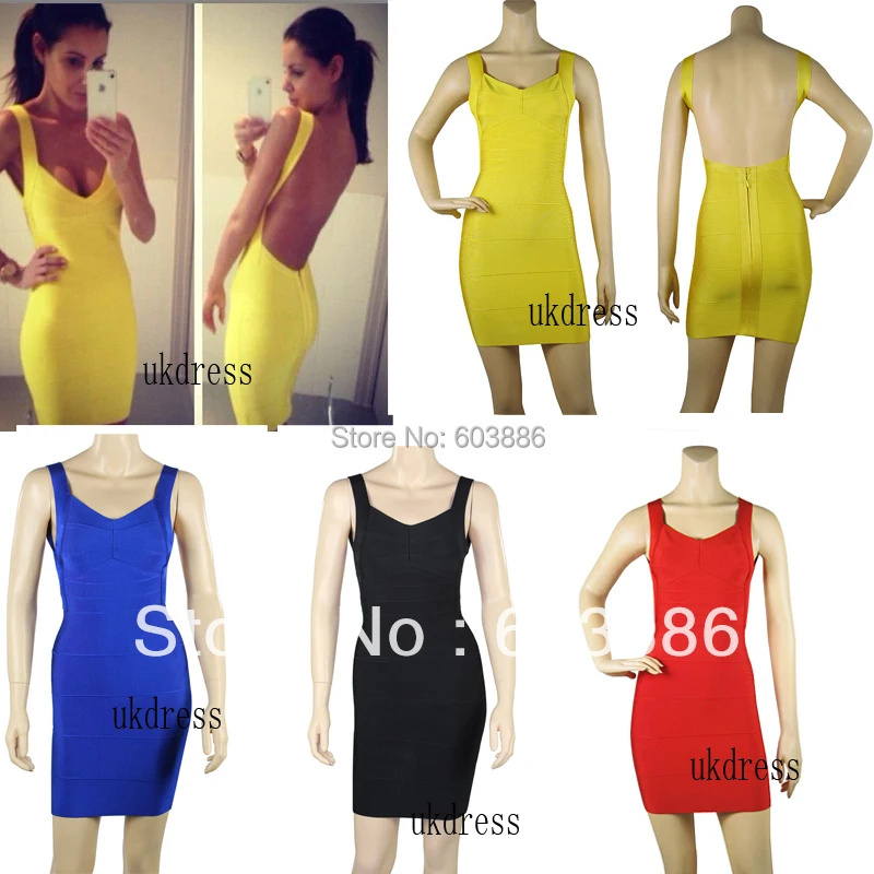 Free Shipping Backless Bandage font b Dress b font Bodycon font b Dress b font font