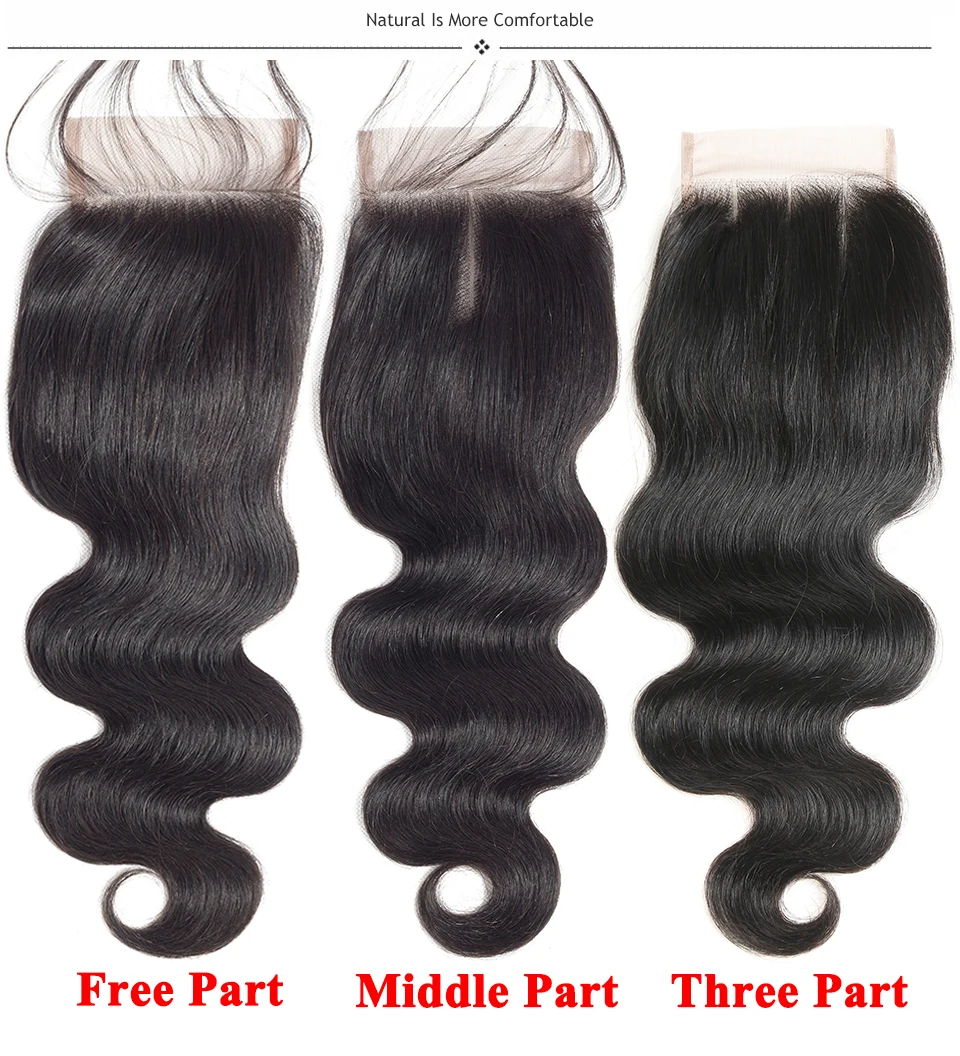 brazilian hair weave bundles with closure