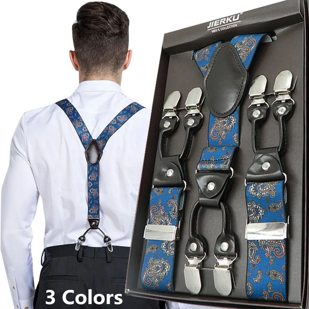 

Unisex Mens Braces Plain Black Wide & Heavy Duty Suspenders Adjustable D Strap Braces Sling Mens Suspenders