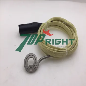 

110v 150w Hot runner coil heater ID9mm OD26mm flat Heating Coil with 5 Pins Male Plug