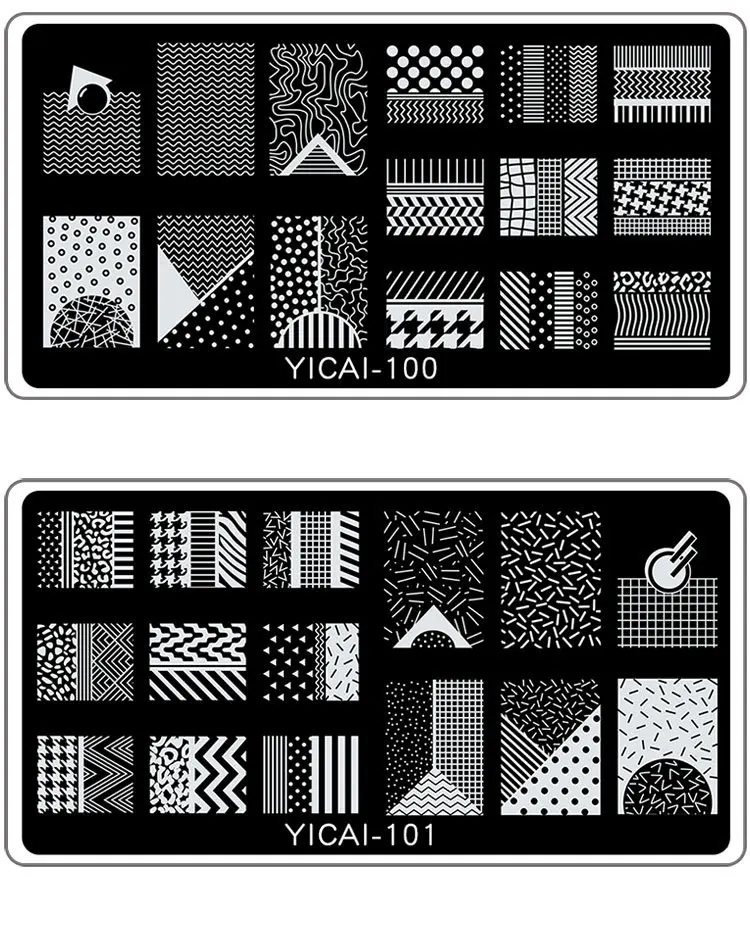 1 pc Nail Stamping Plates Nail Art Stamper DIY Pattern Plate DIY Nail Stamping Template