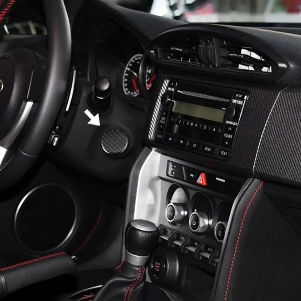 

Carbon Fiber Car Engine Start Button Decoration Ring Trim Stickers Car Styling Accessories For Subaru BRZ for Toyota 86