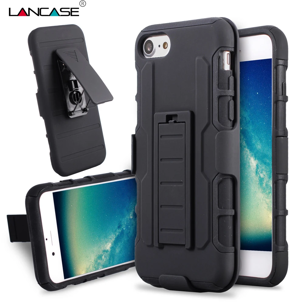 

LANCASE For iPhone 6s Case Impact Hybrid Cover For iPhone 6 Case Belt Clip Holster Stand Armor Case For iPhone 6S 6 Plus 7 Plus