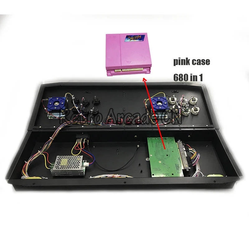 Новейший розовый pandora's box 4 S+ 815 в 1 игровой контроллер Кнопки джойстики с Jamma мульти-игра доска 645 в 1 Pandora Box 4