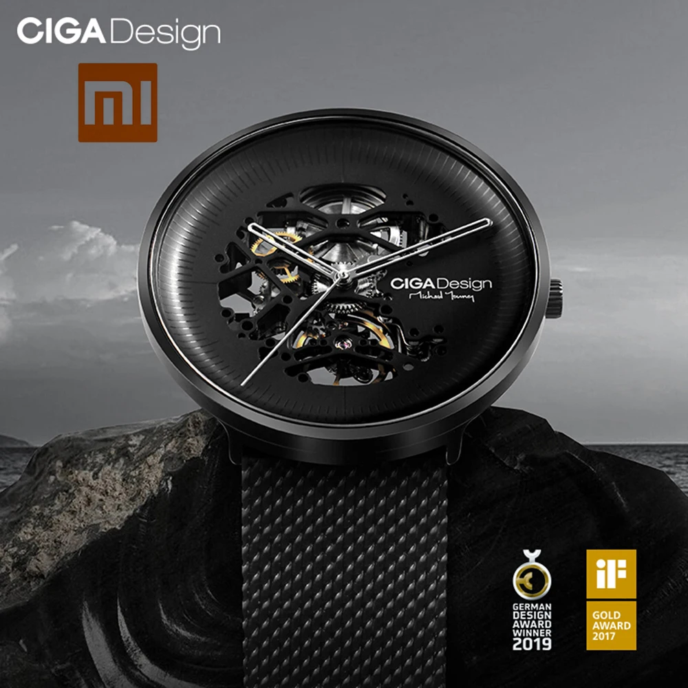 

For Xiaomi mijia CIGA Design MY Series men's mechanical watch men Automatic Watch Hollowed-out Business Mens Wrist sport Watch