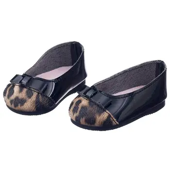 

WOTT Dolly Ballerinas Leopard Shoes For Dolls American Girl 18 Inch