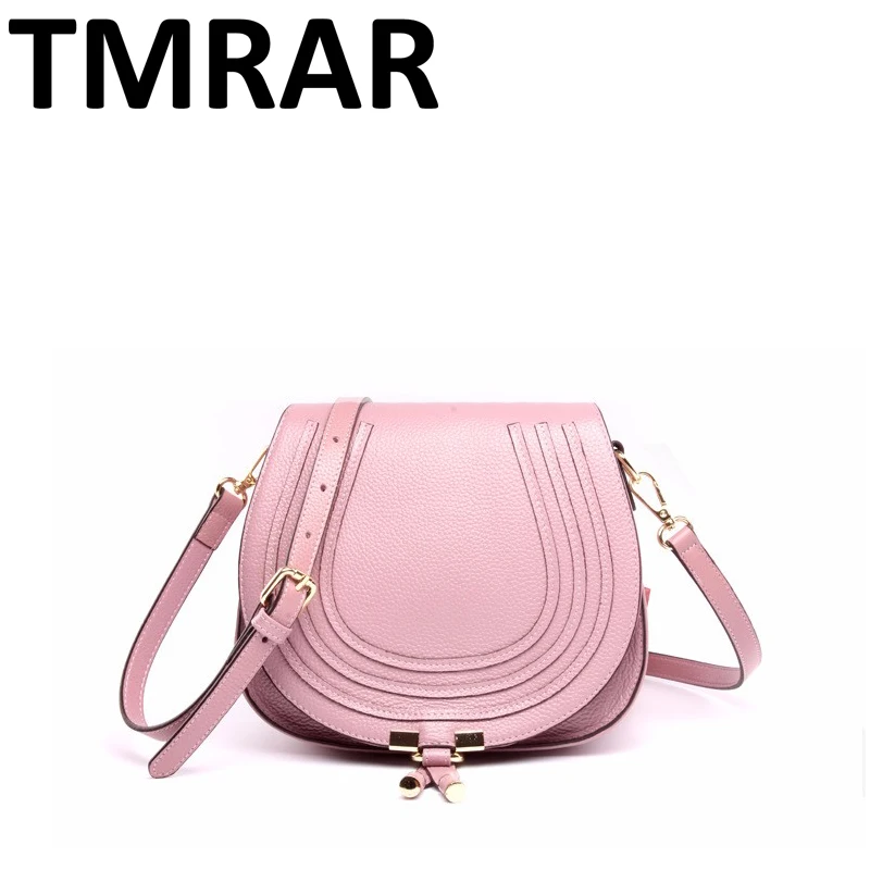 

2018 New split leather saddle hudsoner handbags lady boho stylish shoulder bags many color for choice bolsa famina M1933