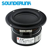 Sounderlink – haut parleur Audio pour laboratoire, caisson de basses 25W, 3 pouces, 30W, gamme complète, 2 pièces 