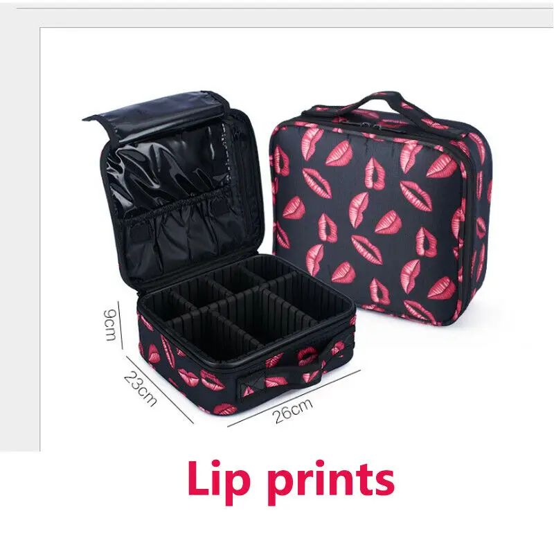 

Professional Vanity large Cosmetic Bag Organizer Women Travel Make Up Cases Big Capacity Cosmetics Suitcases For Makeup
