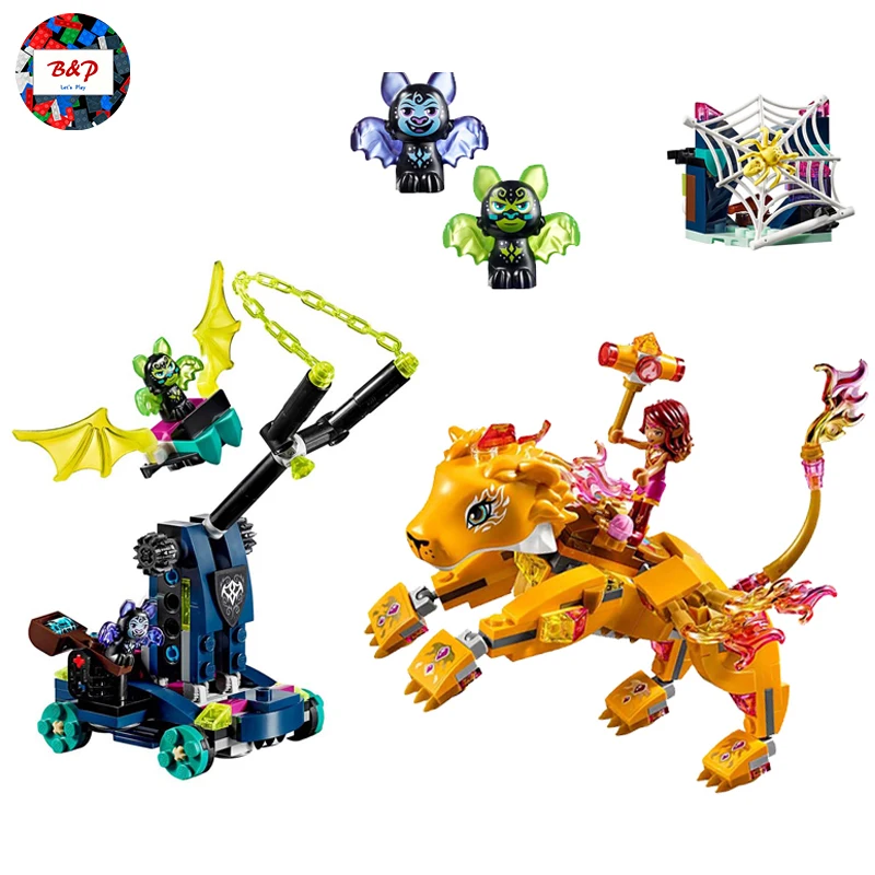 

LIPEN 30016 403pcs Elves serie The Azari & the Fire Lion Capture Model Building Block Bricks Toys For children Gift 41192
