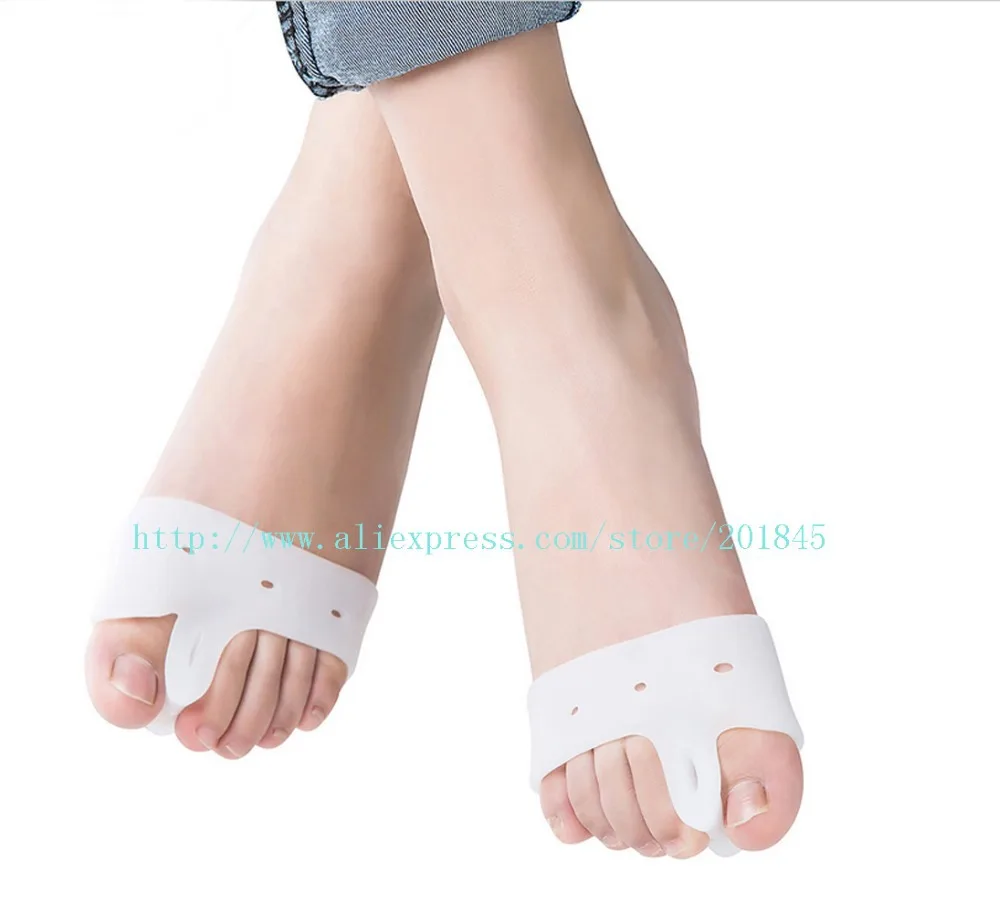 

Wholesale 50Pairs/Pack Silicone Gel Hallux valgus toe Separator thumb valgus protector , reduce bunion