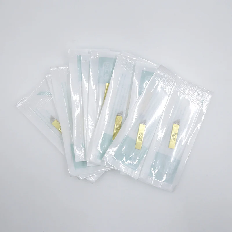 500 шт. PCD 12 штифтов Lamina Nano Blade Premium Hard 0 25 мм Перманентный макияж микроблейдинг игла