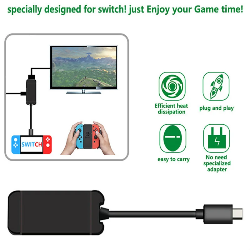 Sanchow Type C Adapter For nintend Switch Replacement Dock TV HDMI Converter Cable USB 3.0 Port For Accessories