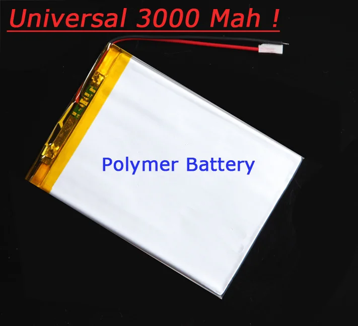 Good Quality 3.7V 3000 mAh Polymer Rechargeable Lithium Li Battery For 7&quot Tablet PC Built-in Backup Power Free Shipping | Электроника