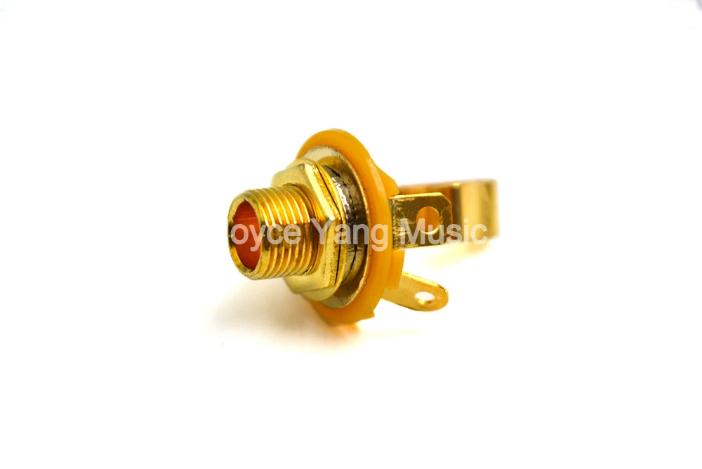 

Niko 10pcs Electric Guitar Gold-Plated 1/4" Mono Input Jack Socket Pickup Output 6.35mm Socket For Strat Tele Electric Guitar