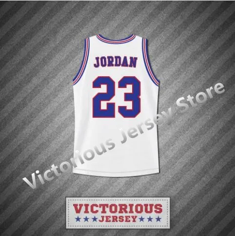 

Minanser Michael Jordan 23 Space Jam Tune Squad White Basketball Jersey Men