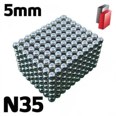 50 Pcs Sphere Ball Neodymium Rare Earth Super Magnets N35 5mm |