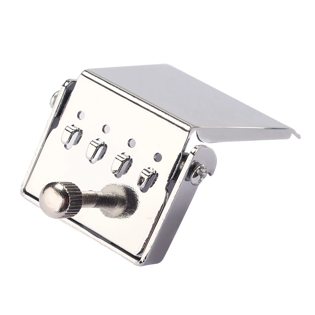 

Guitar Chrome Adjustable Tailpiece For 4 String Banjo Plate Accessories Replacement Parts