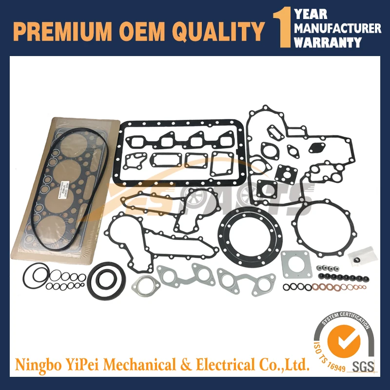 Новый для Kubota V1902 полный комплект прокладок Верхняя Нижняя прокладка | Автомобили