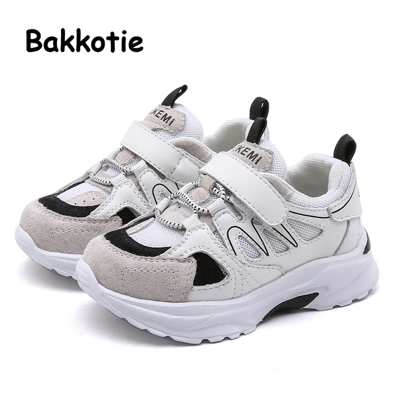 

Bakkotie Spring Girls Black Brand Shoes Children Casual Sneakers Baby Boys Mesh Shoes Toddler Genuine Leather Sport Shoes 2019