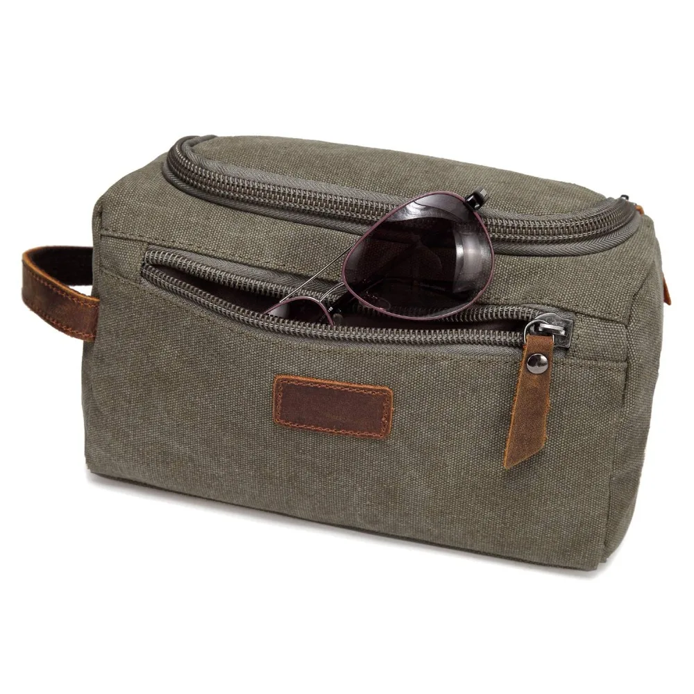 Waterproof Carrying  Men Cosmetic Makeup Box Bag Travel Organizer Canvas Large Necessaries Male Vanity Case Wash Toiletry Pouch 4