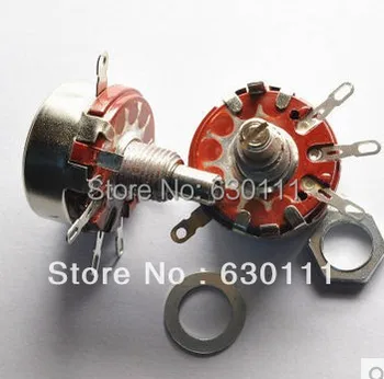 

WTH118-1A 2W 1K 2.2K 4.7K 5.6K 6.8K 10K 22K 33K 47K 56K 100K 220K 330K 470K 560K 680K 1M ohm Rotary Taper Potentiometer 2 Watts