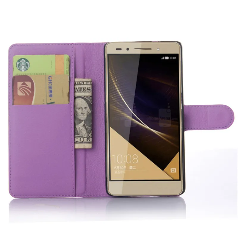 Honor 7 Case Fashion Oil-wax Genuine Leather Brand Original Back Cover for Huawei with Card Holders Coque Classic |