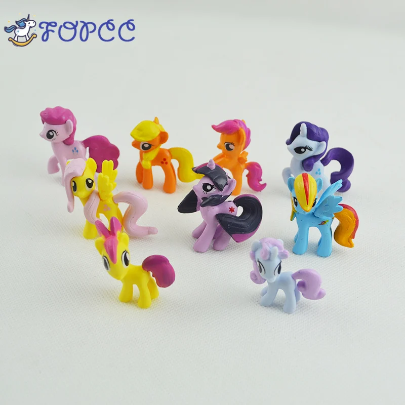 

9stks/set MLP pvc Leuke Paard actiefiguren Aarde Ponies Eenhoorn Pegasus Alicorn Ponies anime figure Voor Meisje Speelgoed