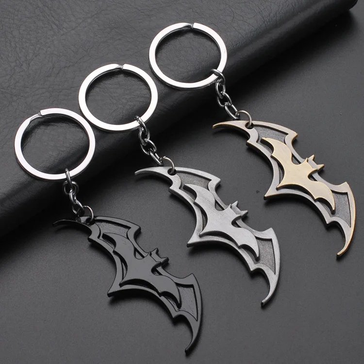 

Movie The Avenger Matel Batman Key Chain Batman Key Ring/Spider Man/Iron Man Keychain Key Ring for Car Key Gifts