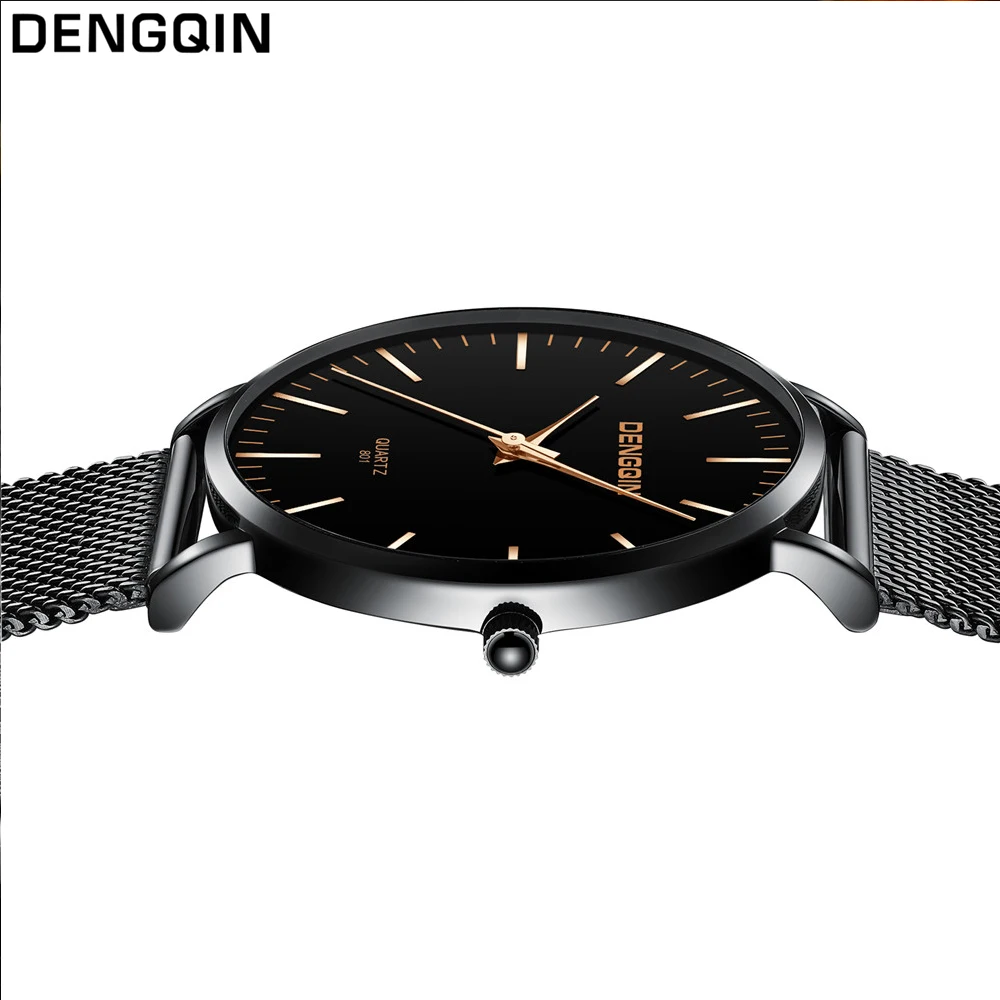 

DENGQIN Mens Watch Top Brand Men's Watch Fashion Watches Simple Designed Quartz Wrist Watches Hot Clock Male Casual