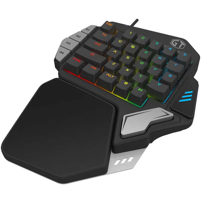 delux t9x mechanical keyboard gaming rgb illuminated macro key