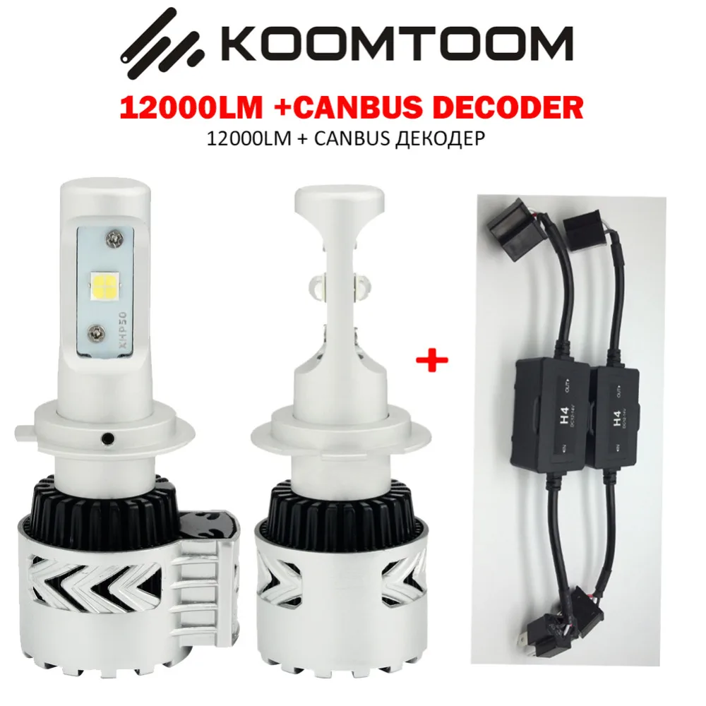 

K8E 12000LM H8 H11 Car Led Headlight Lamp Error Free Resistor Canbus Decoders H7 H4 9005 9006 H8 H11 LED Headlight Bulb Car Ligh