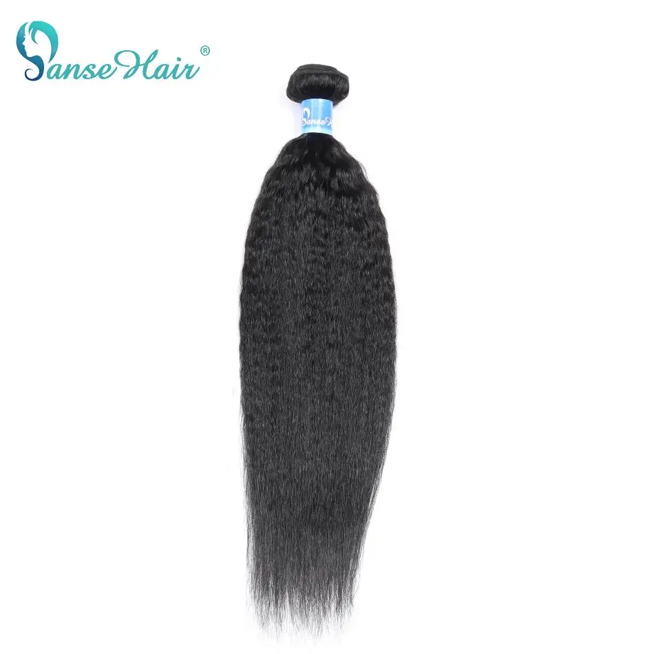 

Panse Hair Kinky Straight Brazilian Hair Weave Bundles 100% Human Hair Bundles 8~30 inches Natural color Non Remy Hair 1 Pcs