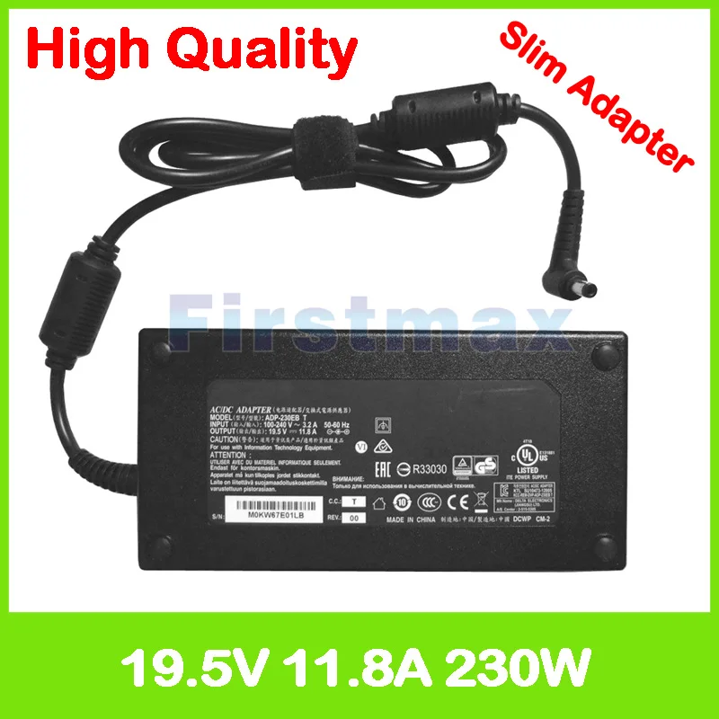 Зарядное устройство для ноутбука 19 5 в 11 8a ac Clevo N950KP6 N957KP6 P650RS6 P651HS P670RS и p670r6 с |