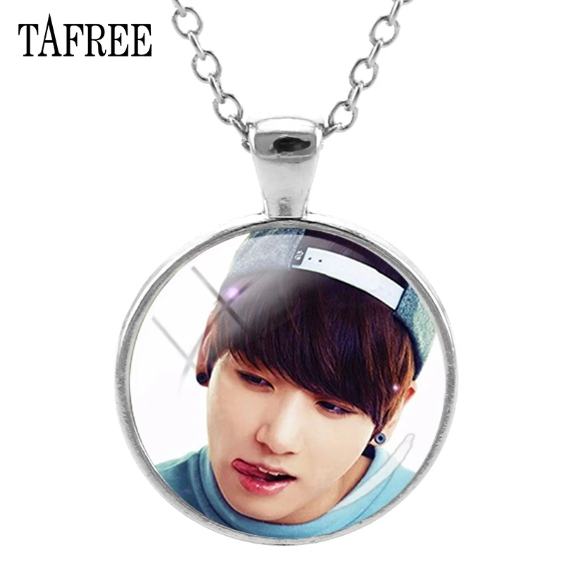 

TAFREE New BTS Pendants Necklaces Silver Plated Statement Necklace Christmas Gifts Best Friends Keepsake Fashion Jewelry BTS273