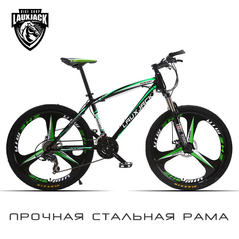 LAUXJACK Mountain bike TELAIO IN ACCIAIO 24 velocità Shimano freni a disco  26 \
