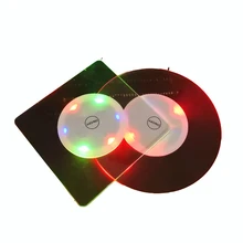 Хэллоуин светодио дный бар люминесцентные бар мат и круглая подставка под чашку KTV свет базы тяжести индукции Батарея панели инструментов navidad