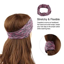 Повязка на голову для фитнеса крест-накрест, повязка для волос, эластичные головные повязки, Напульсник для йоги, бега, спорта, повязка для волос, Женские аксессуары для йоги, 6 цветов