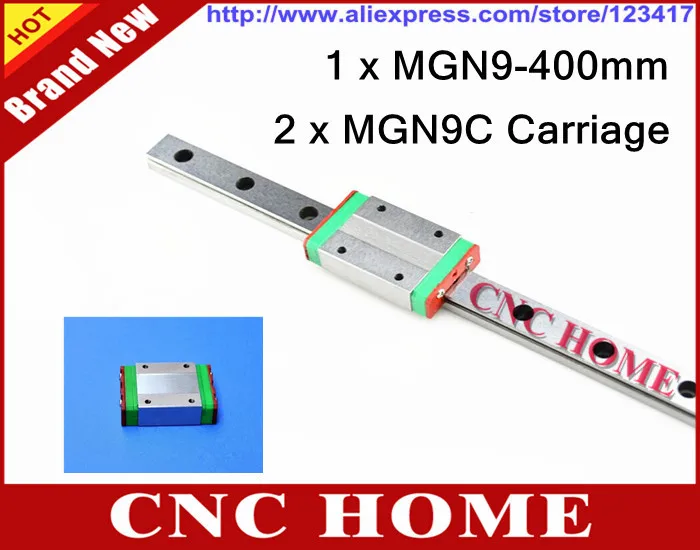 Hot sale 9mm rail guides MGN9 - L 400mm miniature linear CNC with MGN9C carriage | Обустройство дома