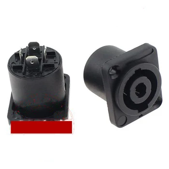 

50pcs 4 Pin Speaker Small Square Connector Socket Professional Audio Accessories